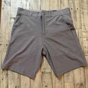Burnside Men's Slate Gray Flat Front Shorts size 30” waist